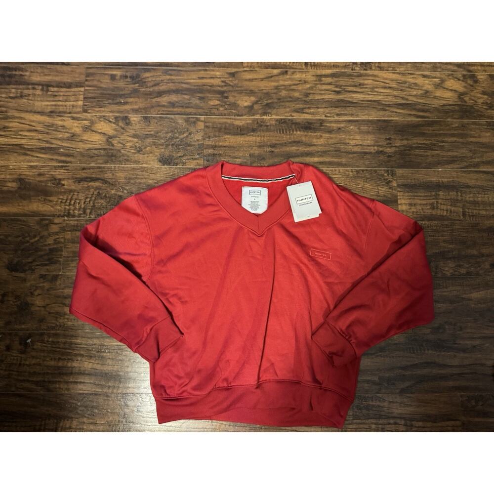 Hunter Comfy Red Women’s Long Sleeve Sleepwear Sweater Size Large